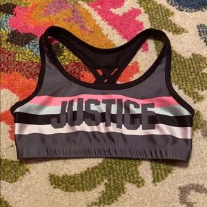 Justice size 32 sport bra